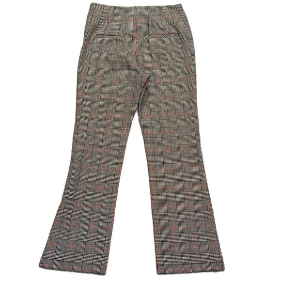 Free People Plaid Pants 0 Y2K Styling 90s Career Office Work Stretch Side Zip - Picture 3 of 8